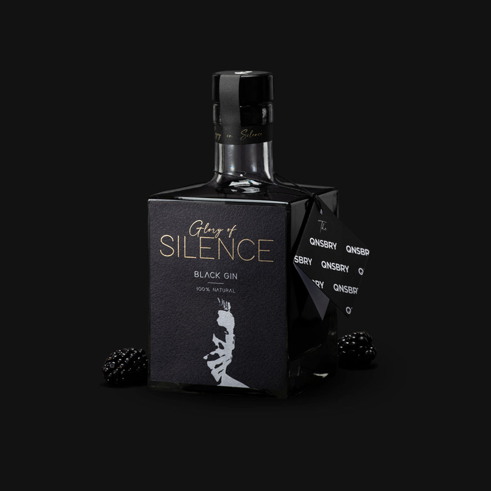 Black Gin Geschenkset mit 2x Gin-Gläsern